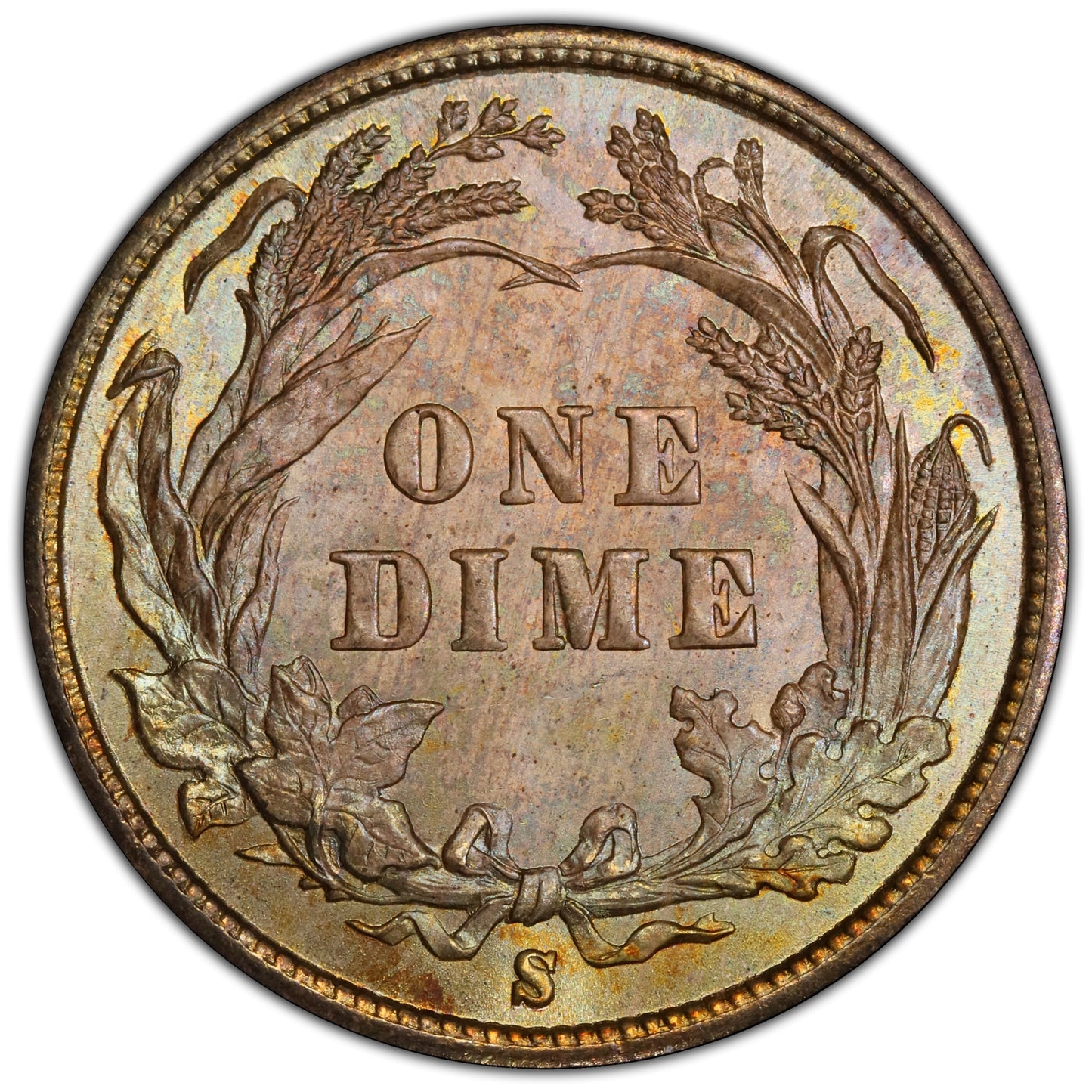 1893-S 10C MS67 PCGS CAC EX BLAY