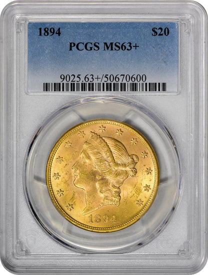 1894 $20 MS63+ PCGS