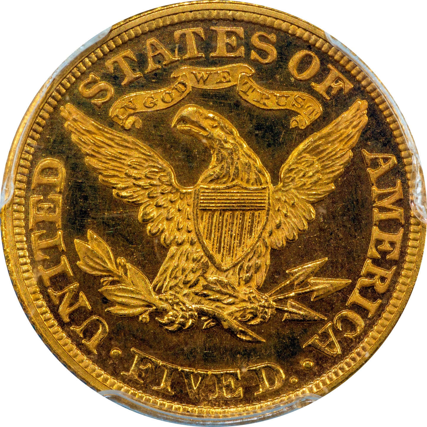 1894 $5 PR64 CAM PCGS CAC EX BAREFORD REVERSE