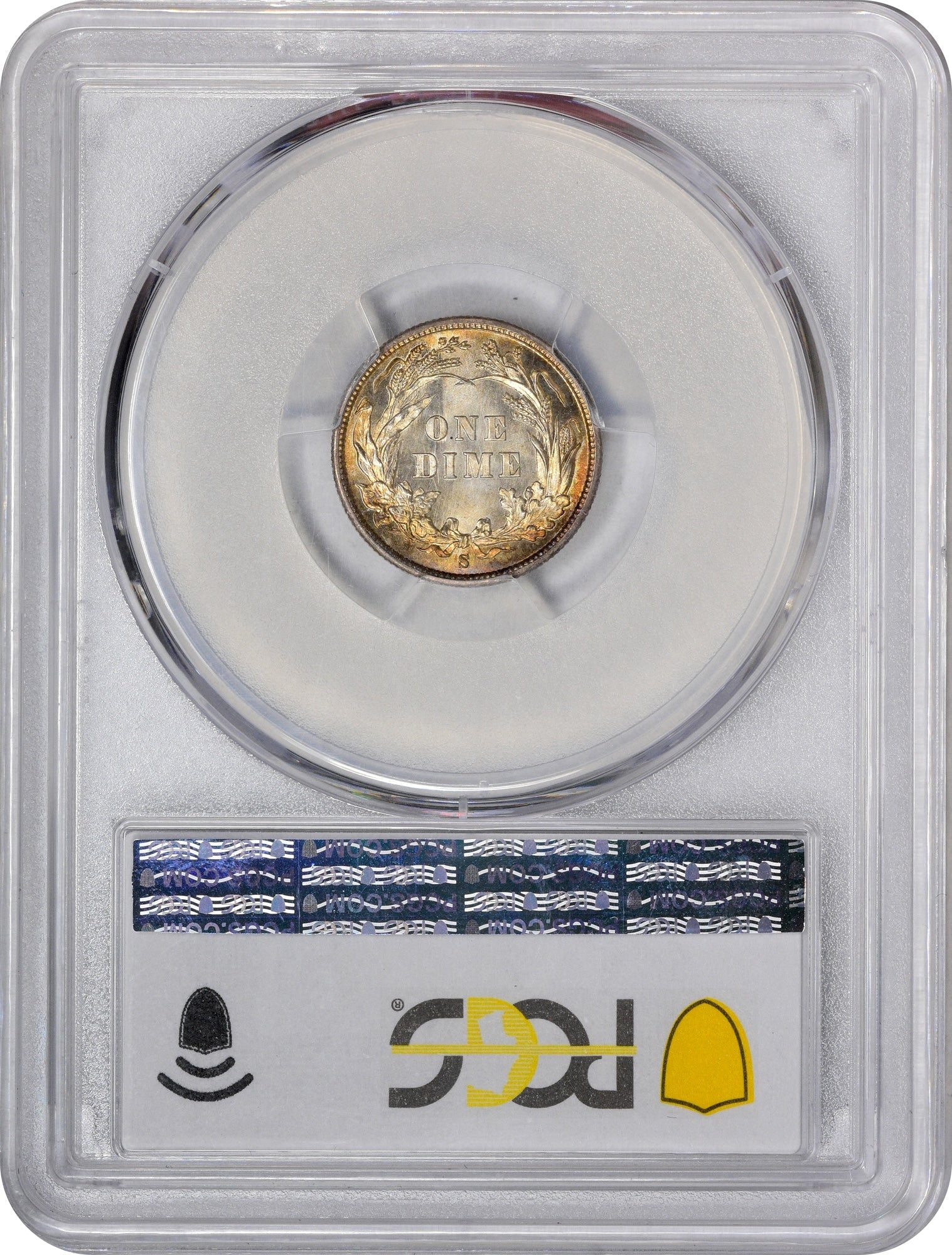 1896-S 10C MS65 + PCGS CAC 10C