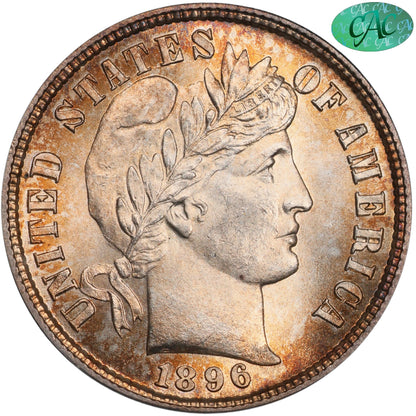 1896-S 10C MS65+ PCGS CAC