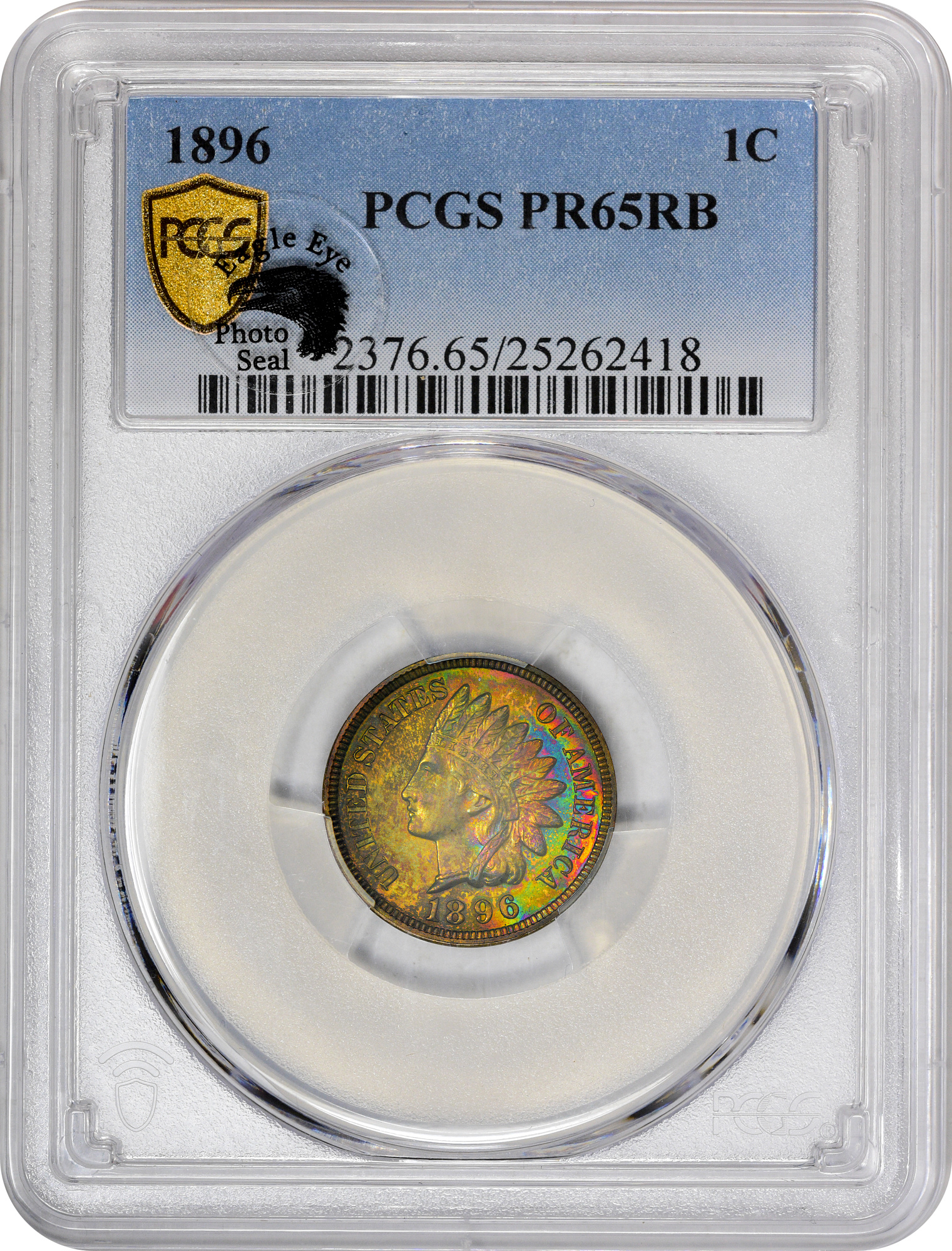 1896 1C Pr65 Rb Pcgs Eeps