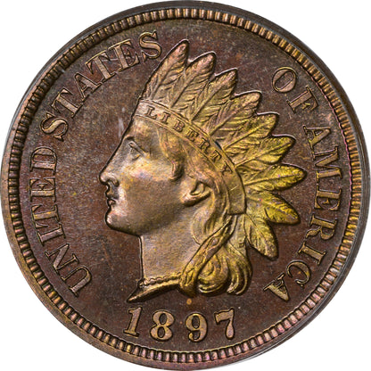 1897 1C PR66 RB PCGS CAC