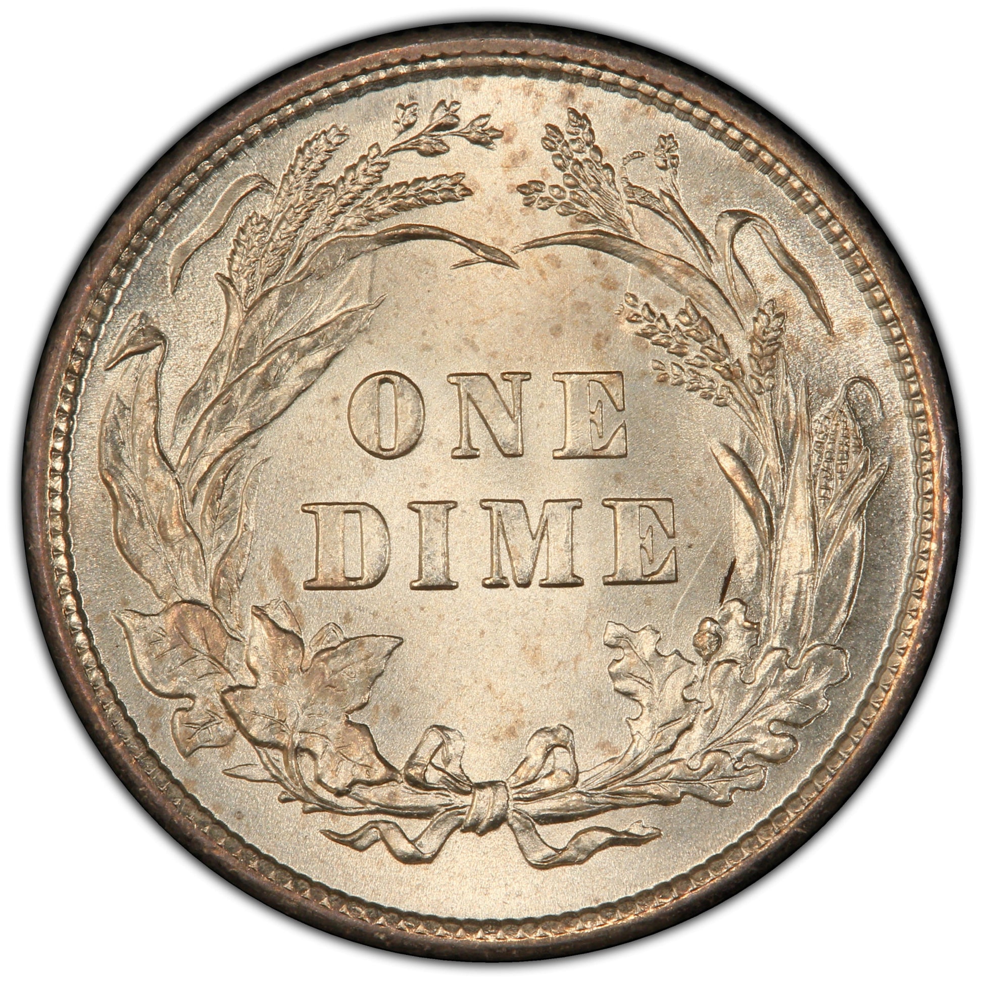 1898 10C MS67 + PCGS CAC EX LILY NICOLE COLLECTION 10C