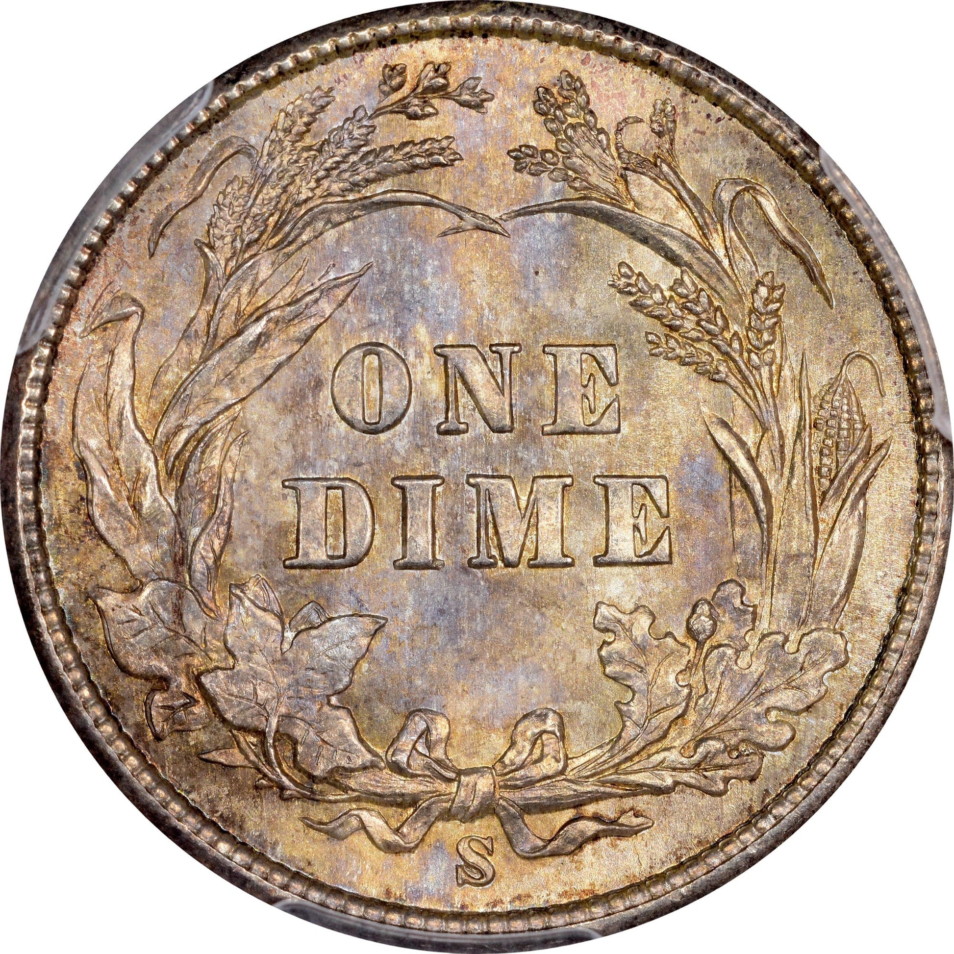 1899-S 10C MS66 + PCGS CAC 10C