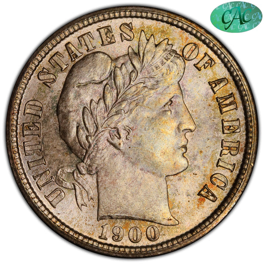1900-S 10C MS67 + PCGS CAC EX BLAY 10C