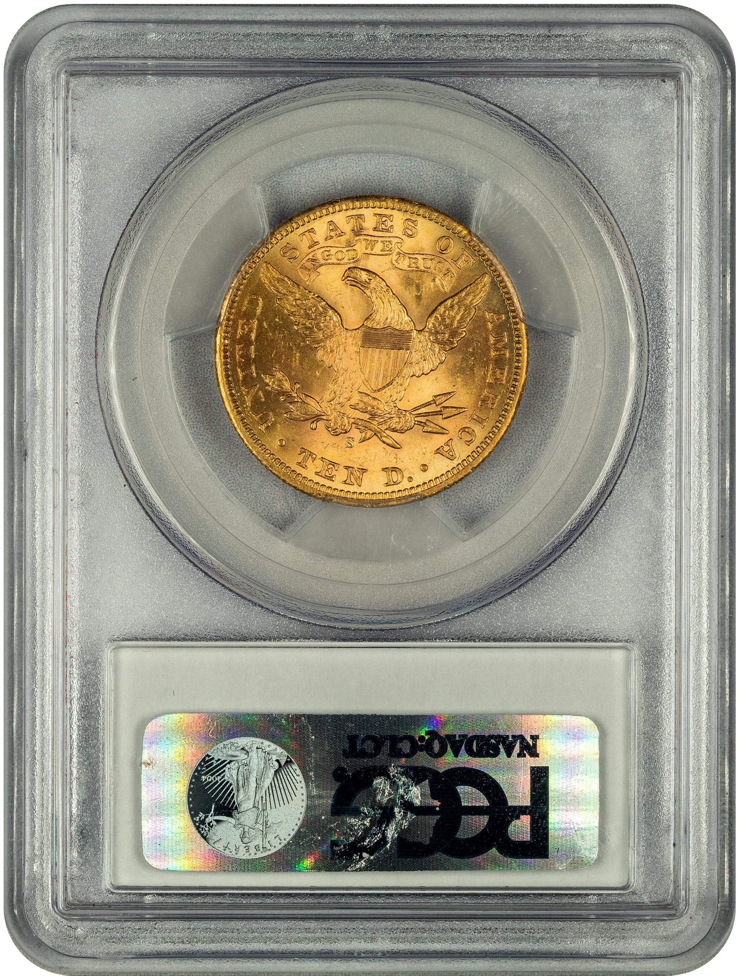 1901-S $10 MS64 PCGS CAC REVERSE HOLDER