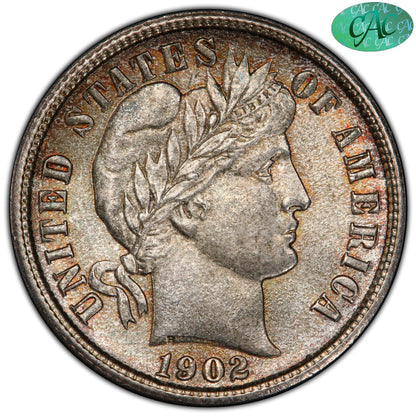 1902 10C MS66 + PCGS CAC 10C