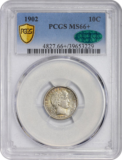 1902 10C MS66+ PCGS CAC
