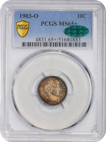 1903-O 10C MS65 + PCGS CAC 10C