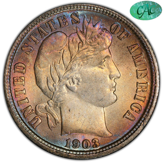 1903 10C MS67 PCGS CAC 10C