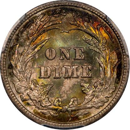 1903 10C Barber Dime MS67+ PCGS CAC