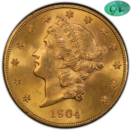1904-S $20 MS65+ PCGS CAC $20
