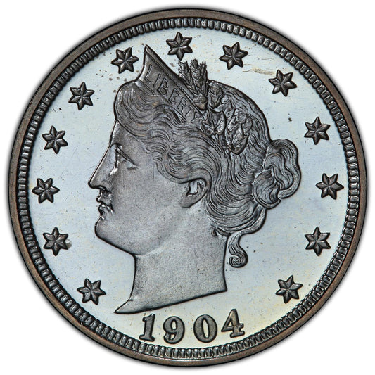 1904 5C PR67+ CAMEO PCGS CAC - Paradime Coins | PCGS NGC CACG CAC Rare US Numismatic Coins For Sale