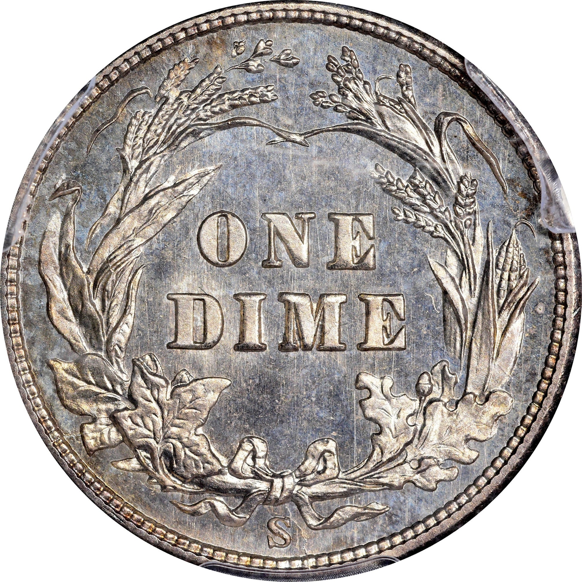 1905-S 10C MS67 PCGS CAC 10C