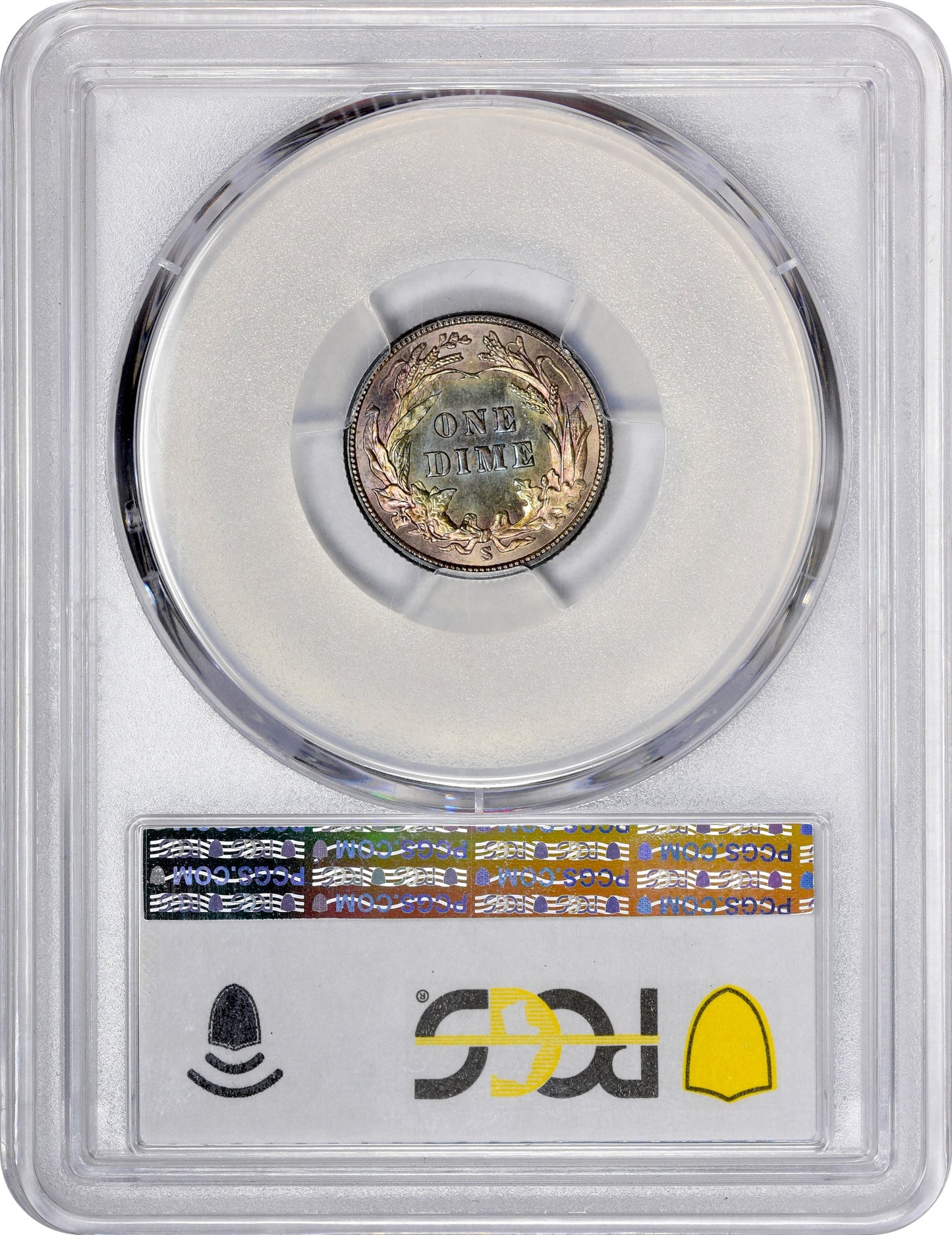 1906-S Barber Dime 10C MS67 PCGS CAC Reverse Holder