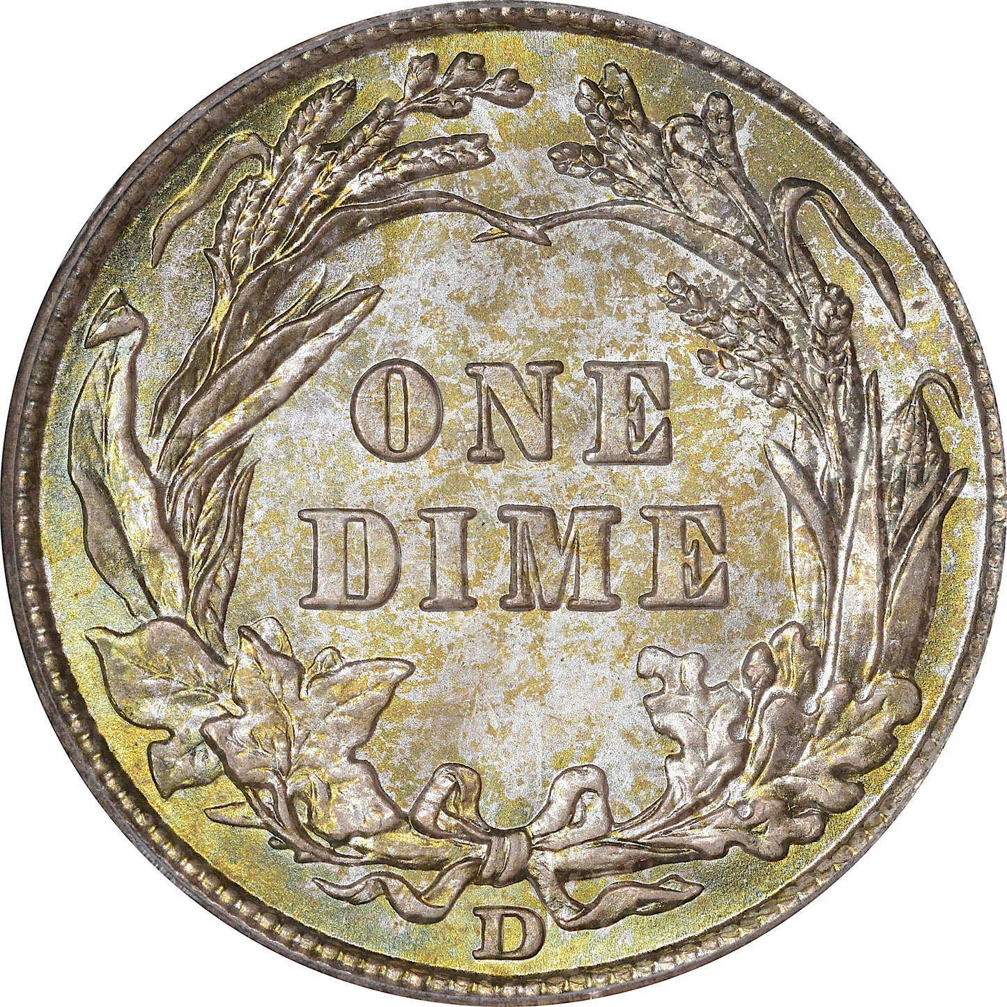 1908-D 10C MS67 OGH PCGS CAC