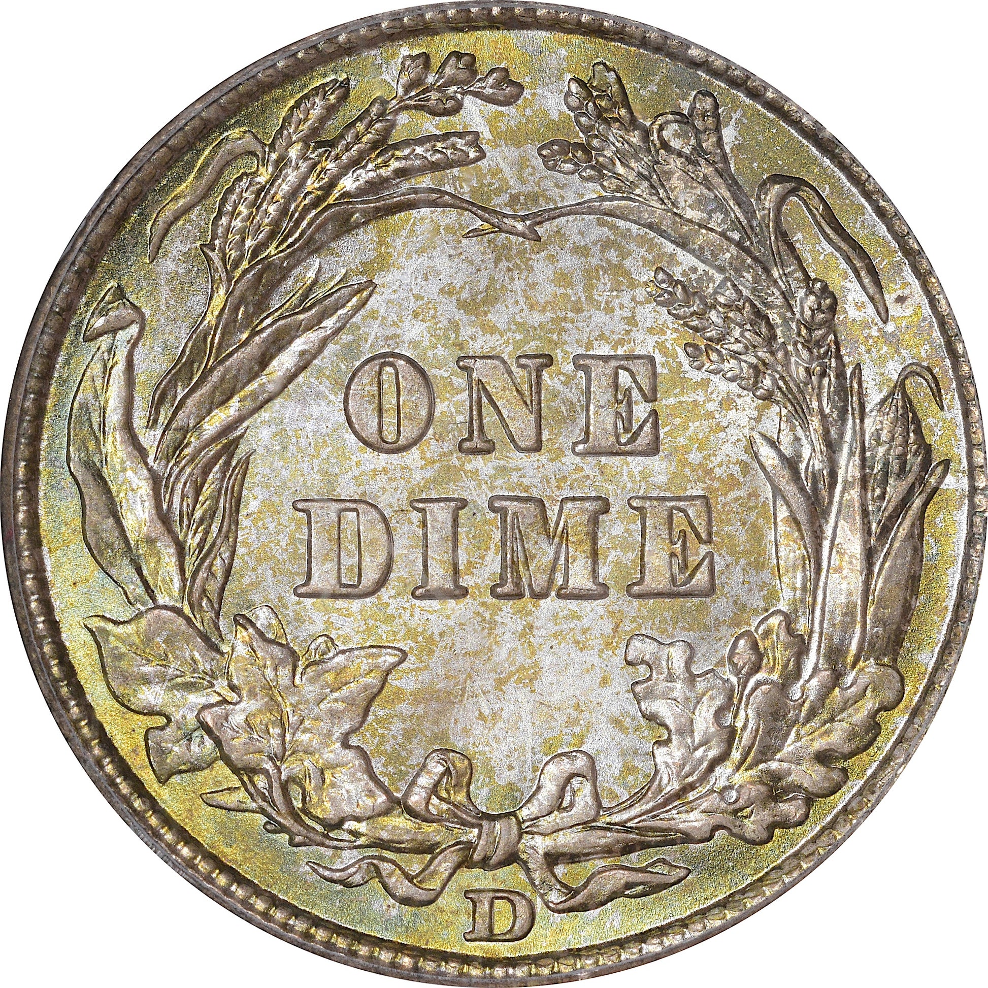 1908-D 10C MS67 OGH PCGS CAC