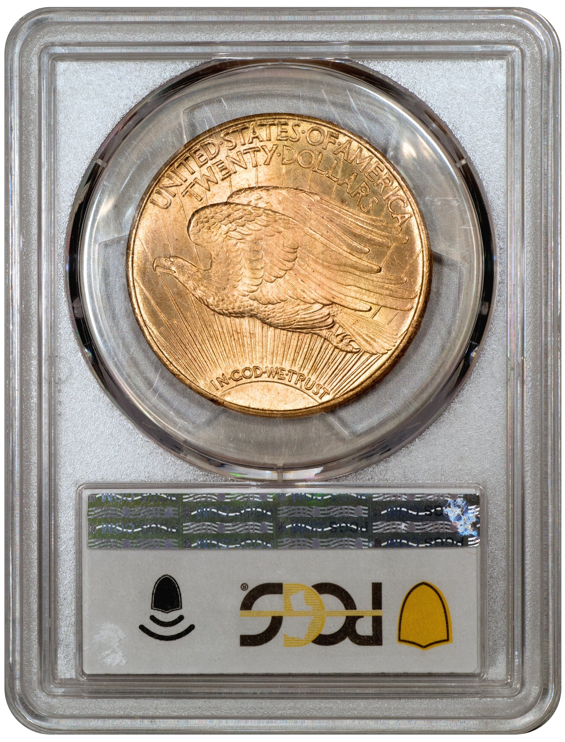 1908-S $20 St. Gaudens DOUBLE EAGLE MS65 PCGS CAC EX MAX MEHL REVERSE HOLDER