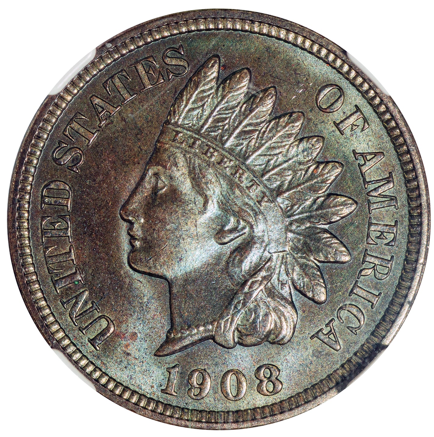 1908-S Indian Head Cent 1C MS64 BN NGC EEPS