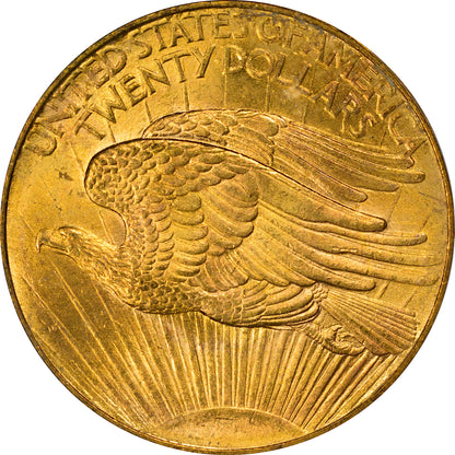 1908 $20 NO MOTTO MS64 OGH PCGS CAC