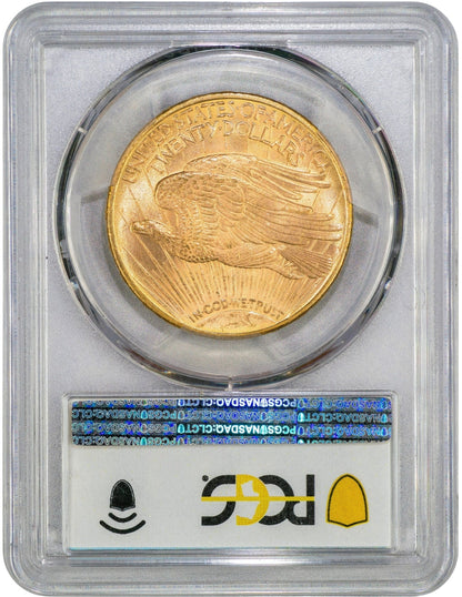 1909-D $20 MS64+ PCGS CAC EX HALF DOME REVERSE HOLDER