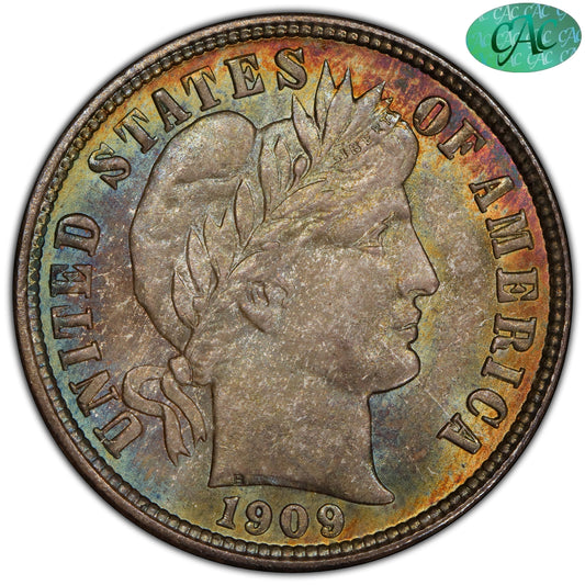 1909-O 10C MS66 + PCGS CAC 10C