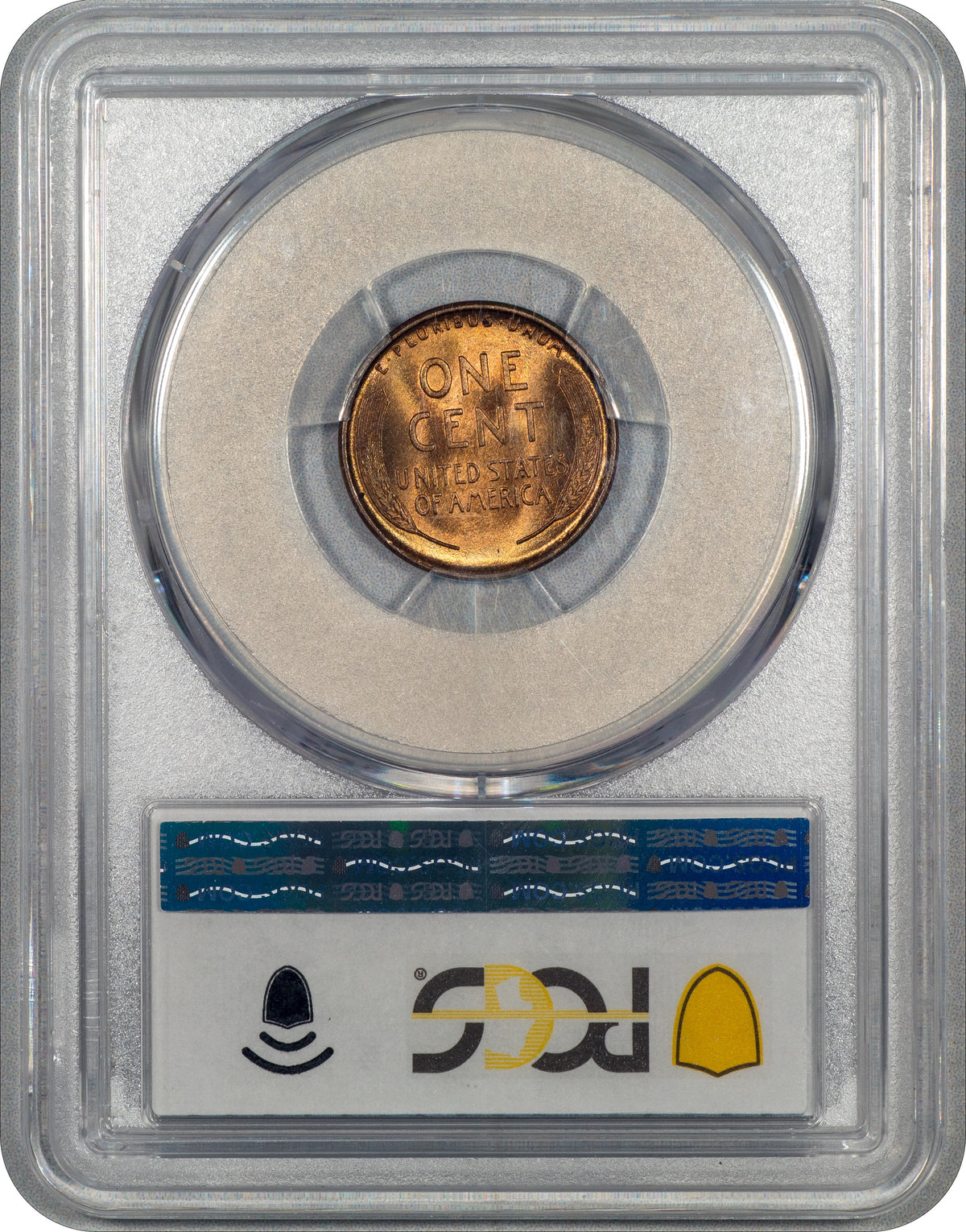 1909-S Lincoln Cent 1C LINCOLN MS65 RB PCGS CAC Reverse Holder