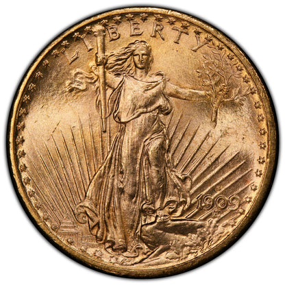 1909-S $20 MS65 PCGS