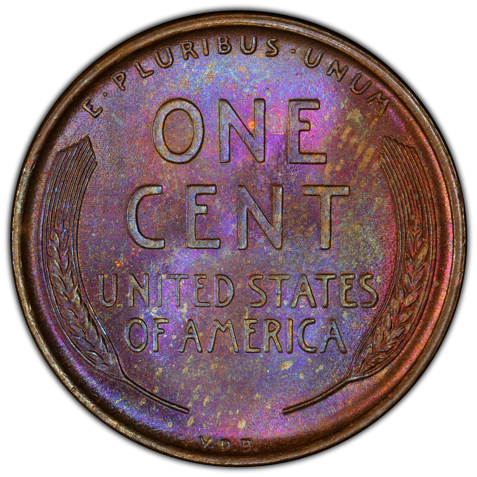 1909 1C Vdb Ms65 Bn Pcgc Cac