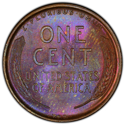 1909 1C Vdb Ms65 Bn Pcgc Cac