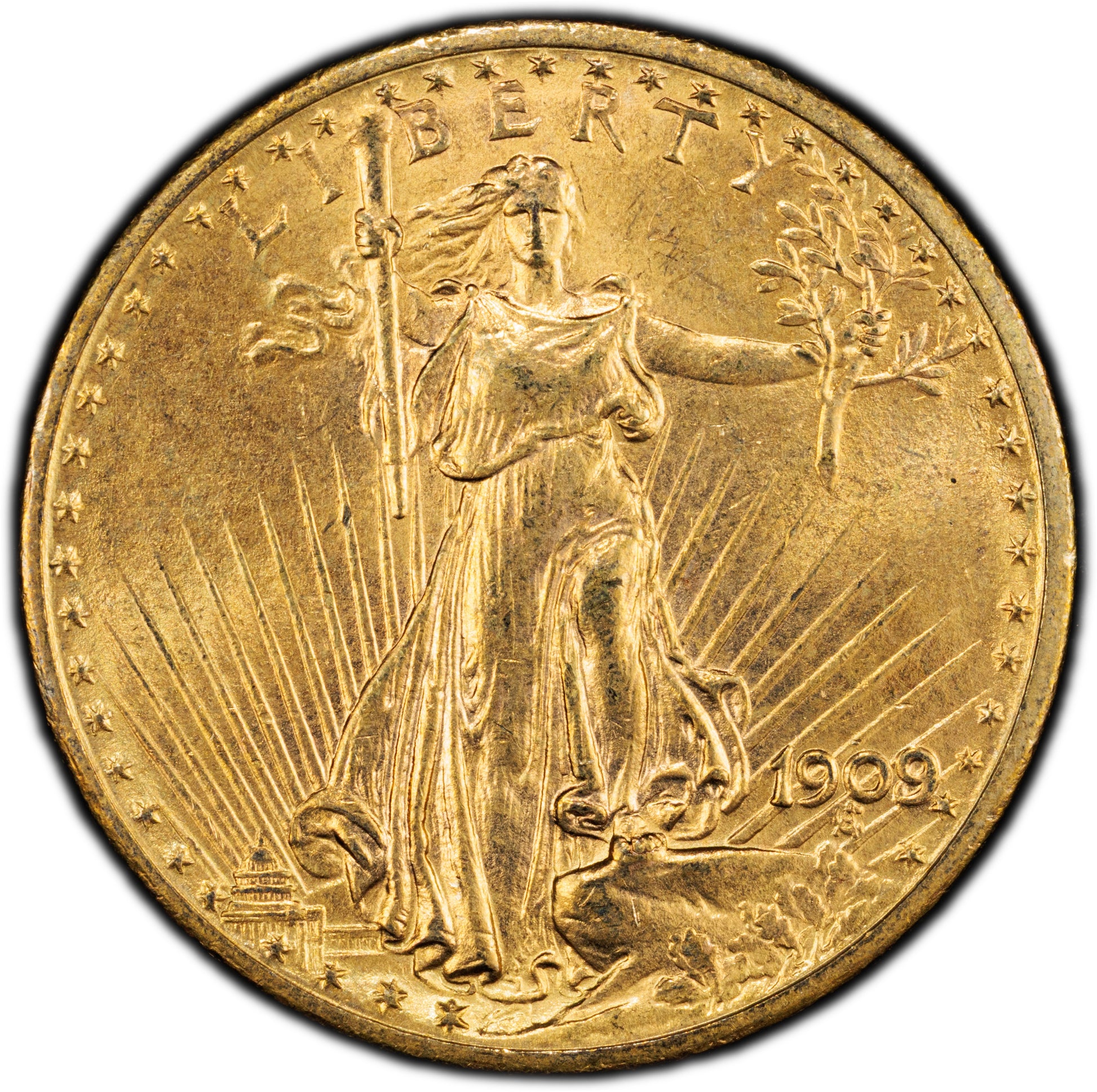 1909/8 $20 MS64+ PCGS CAC