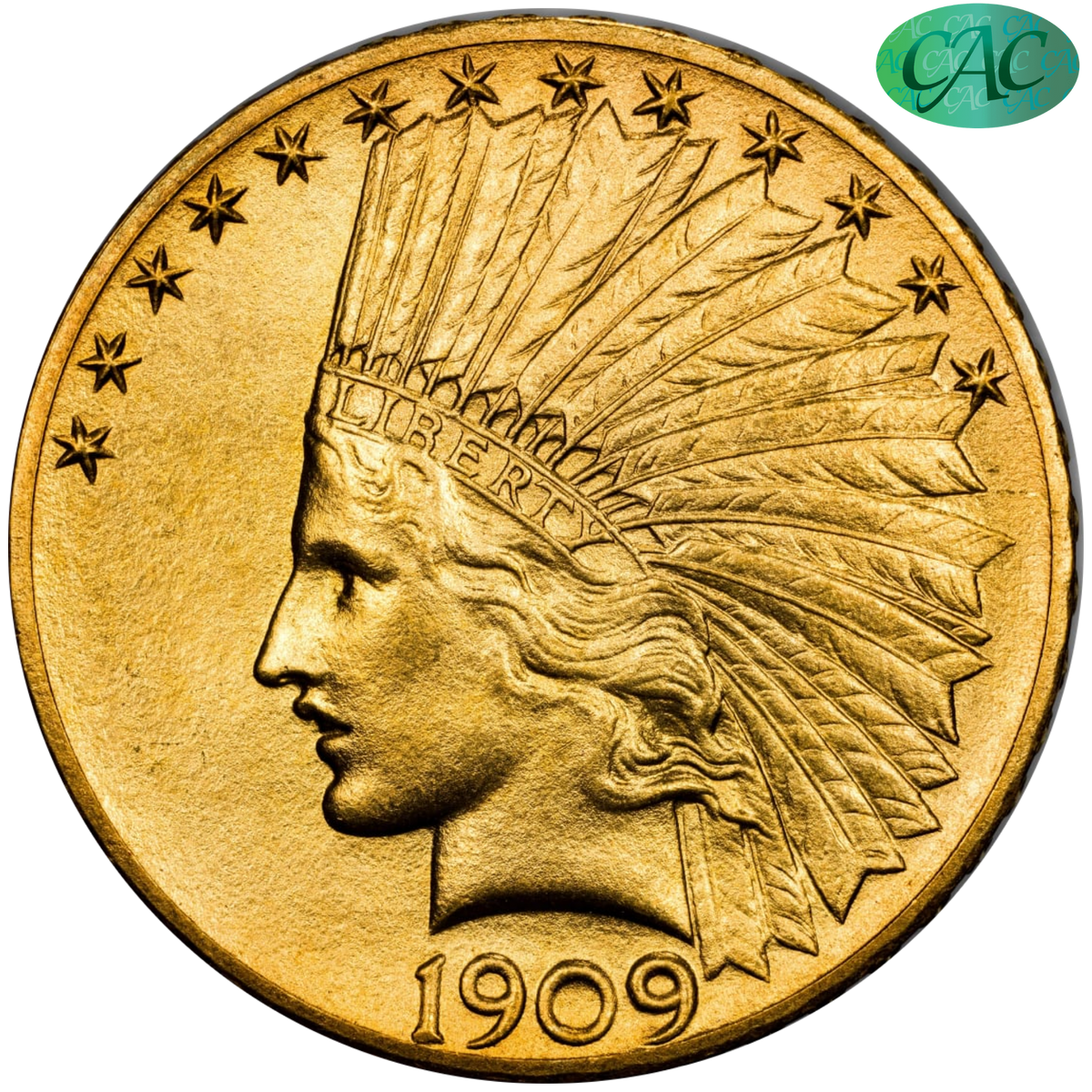 【PSA10】マンキー 1ED ミラー ハートゴールドコレクション Buy 1909 Indian Head Eagle Satin PR64 CACG | Paradime Coins