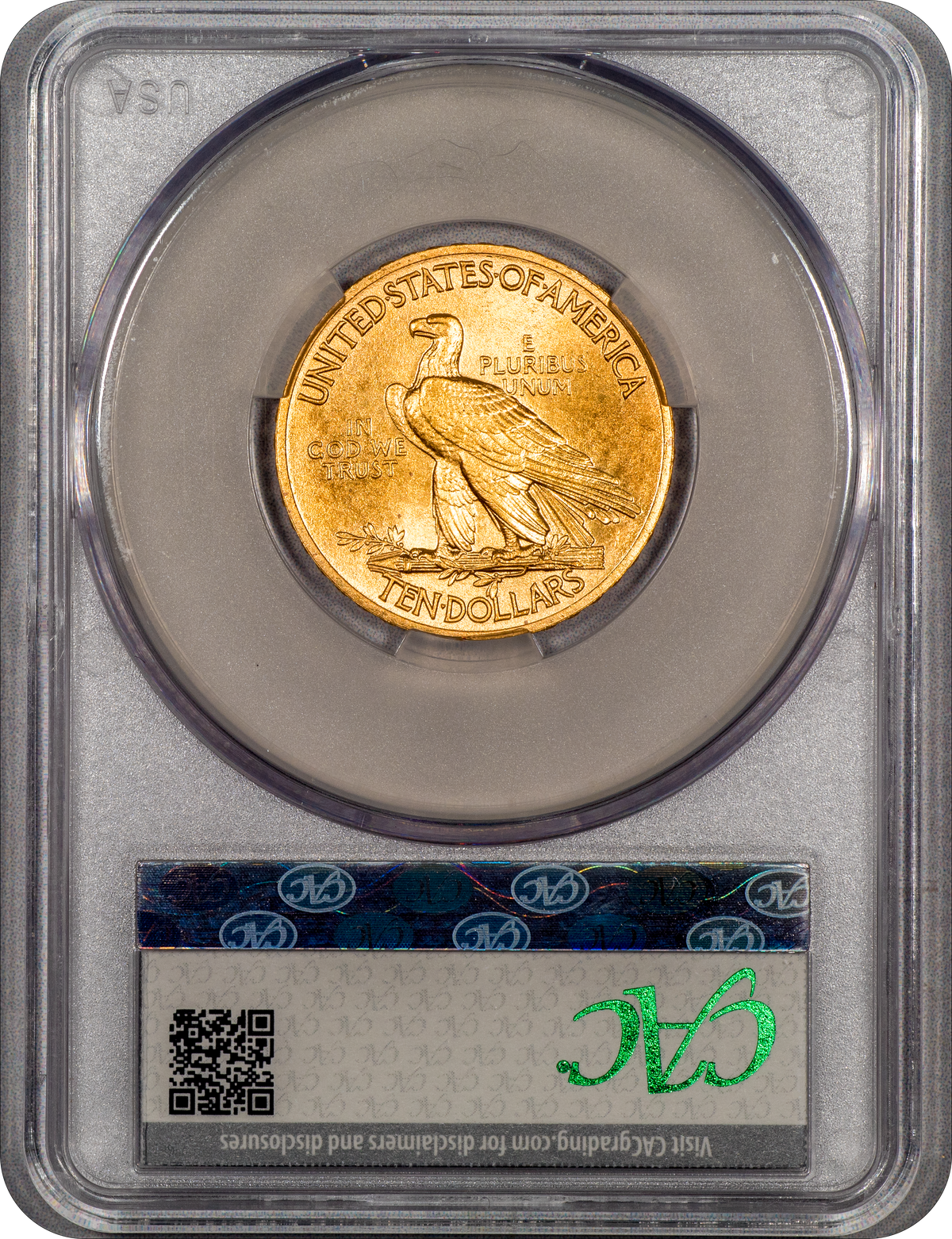 Buy 1909 Indian Head Eagle Satin PR64 CACG | Paradime Coins