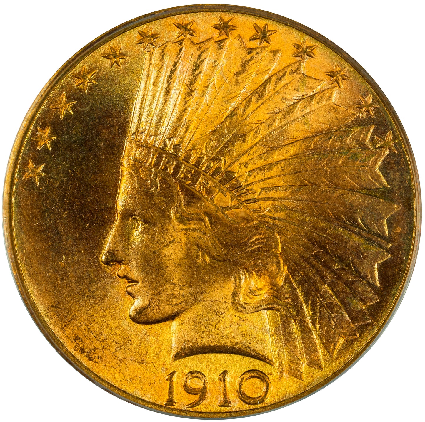 1910 $10 MS65 OGH PCGS CAC