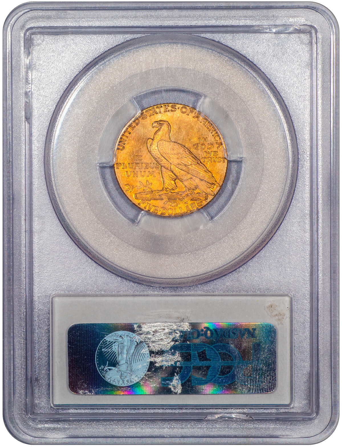 1911 Liberty Head Half Eagle $5 MS64 PCGS CAC Reverse Holder