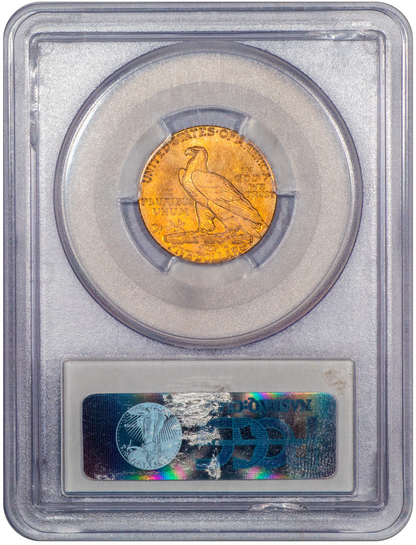 1911 Liberty Head Half Eagle $5 MS64 PCGS CAC Reverse Holder