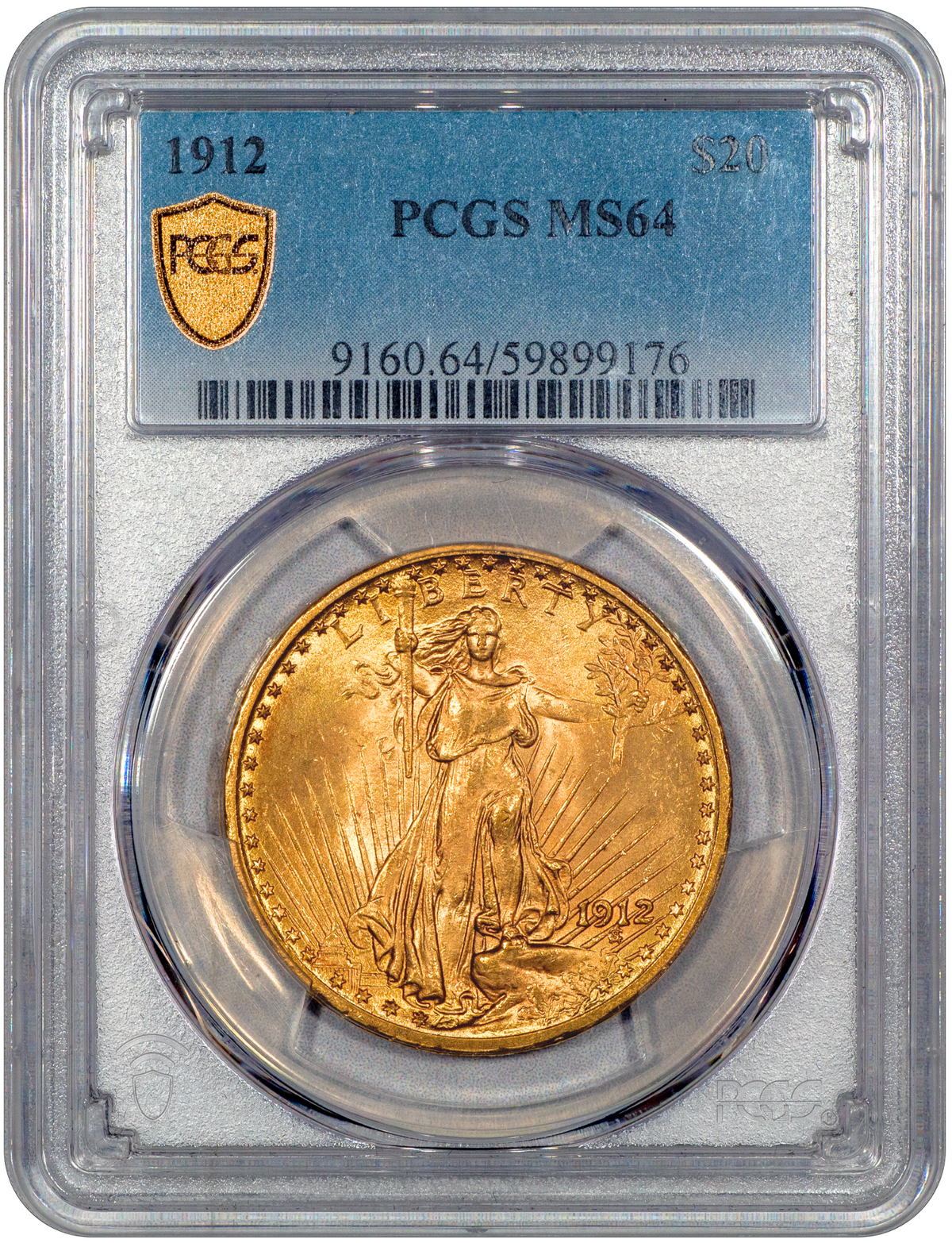 1912 $20 MS64 PCGS