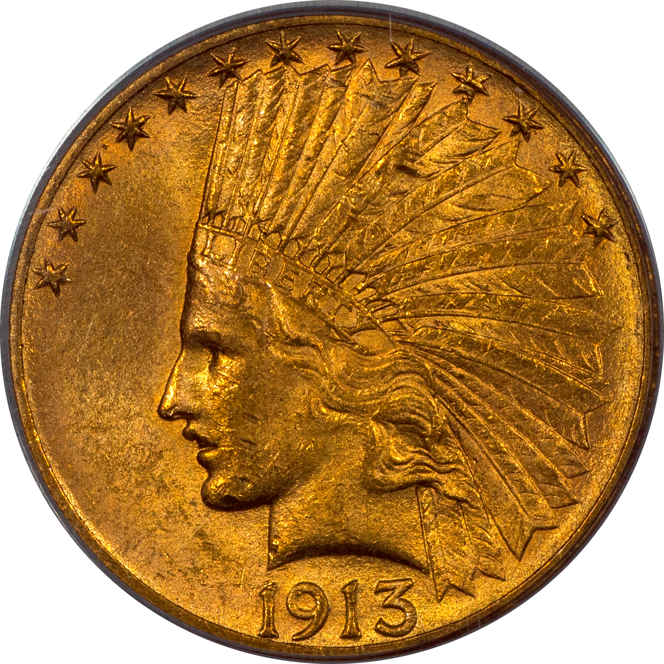 1913-S Indian Eagle $10 MS62 PCGS CAC