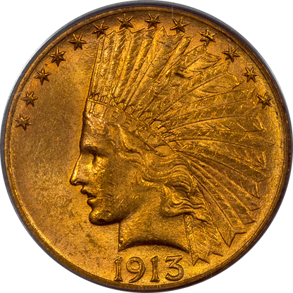 1913-S Indian Eagle $10 MS62 PCGS CAC