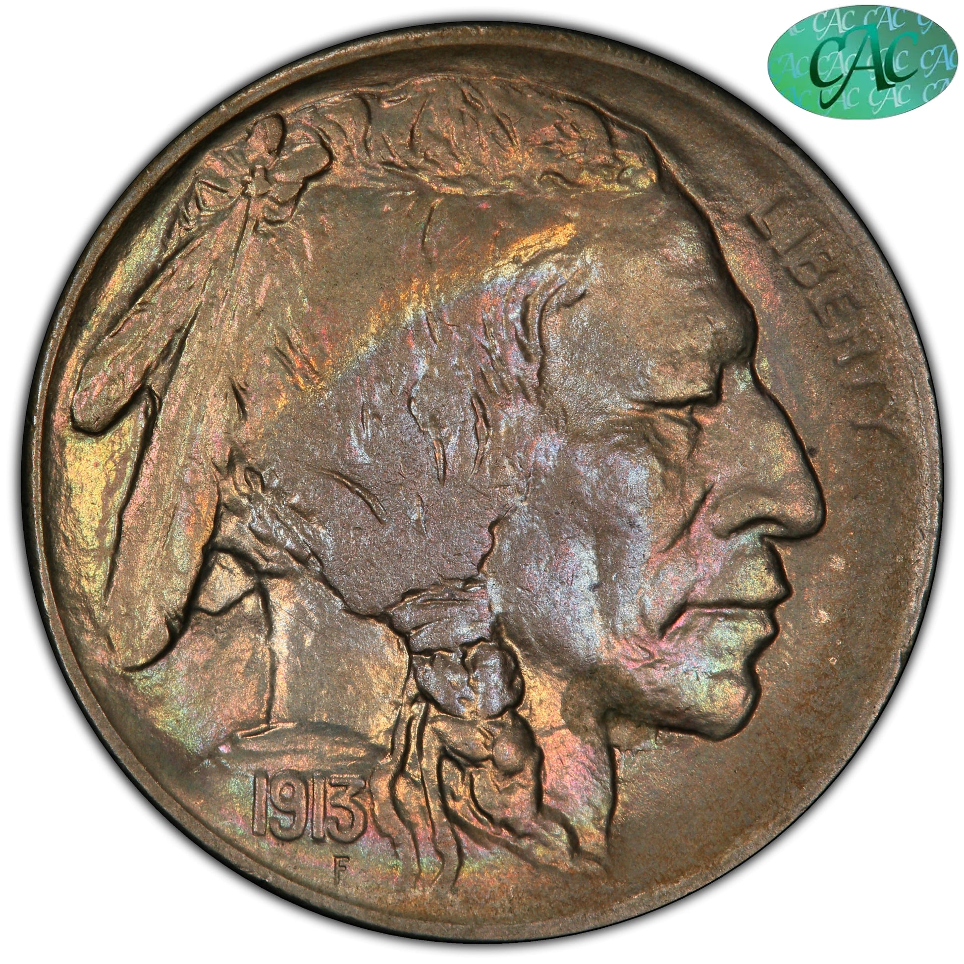 1913-S 5C Type 2 Ms65 Pcgs Cac