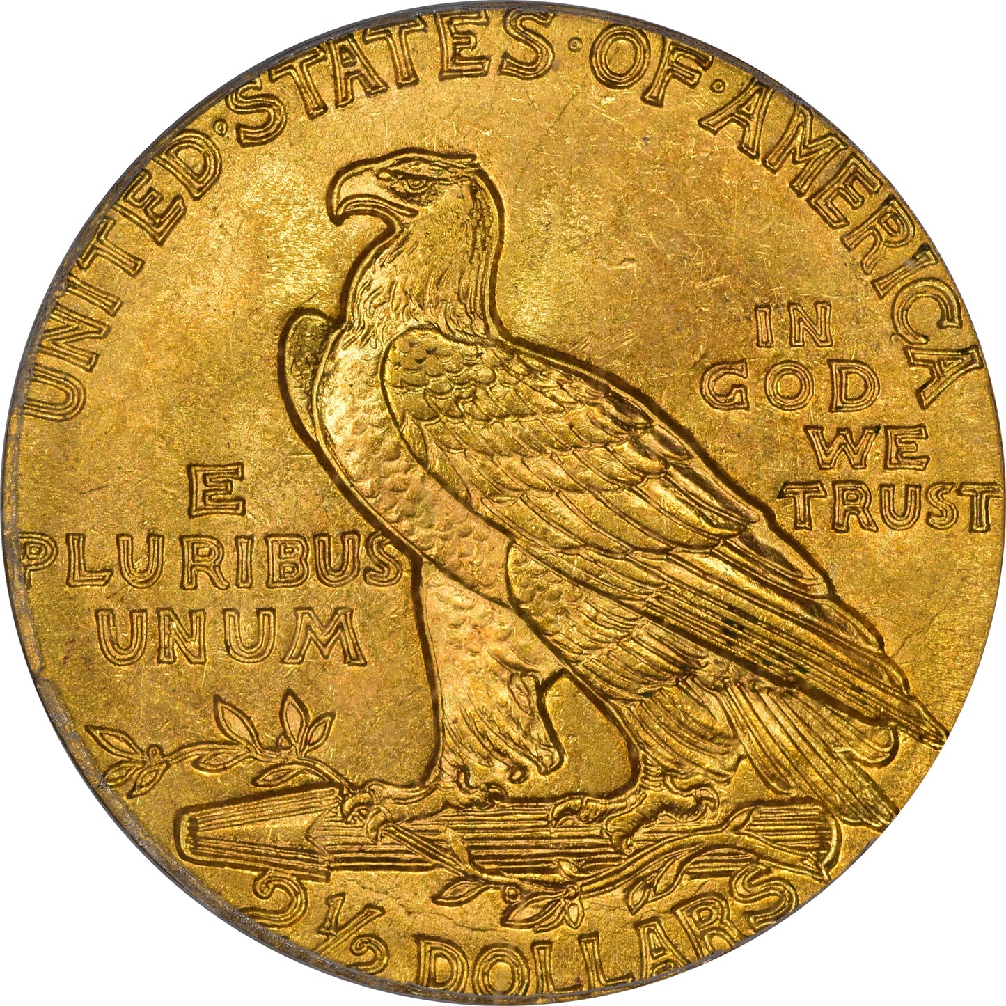 1915 $2.5 MS65 OGH PCGS CAC REVERSE