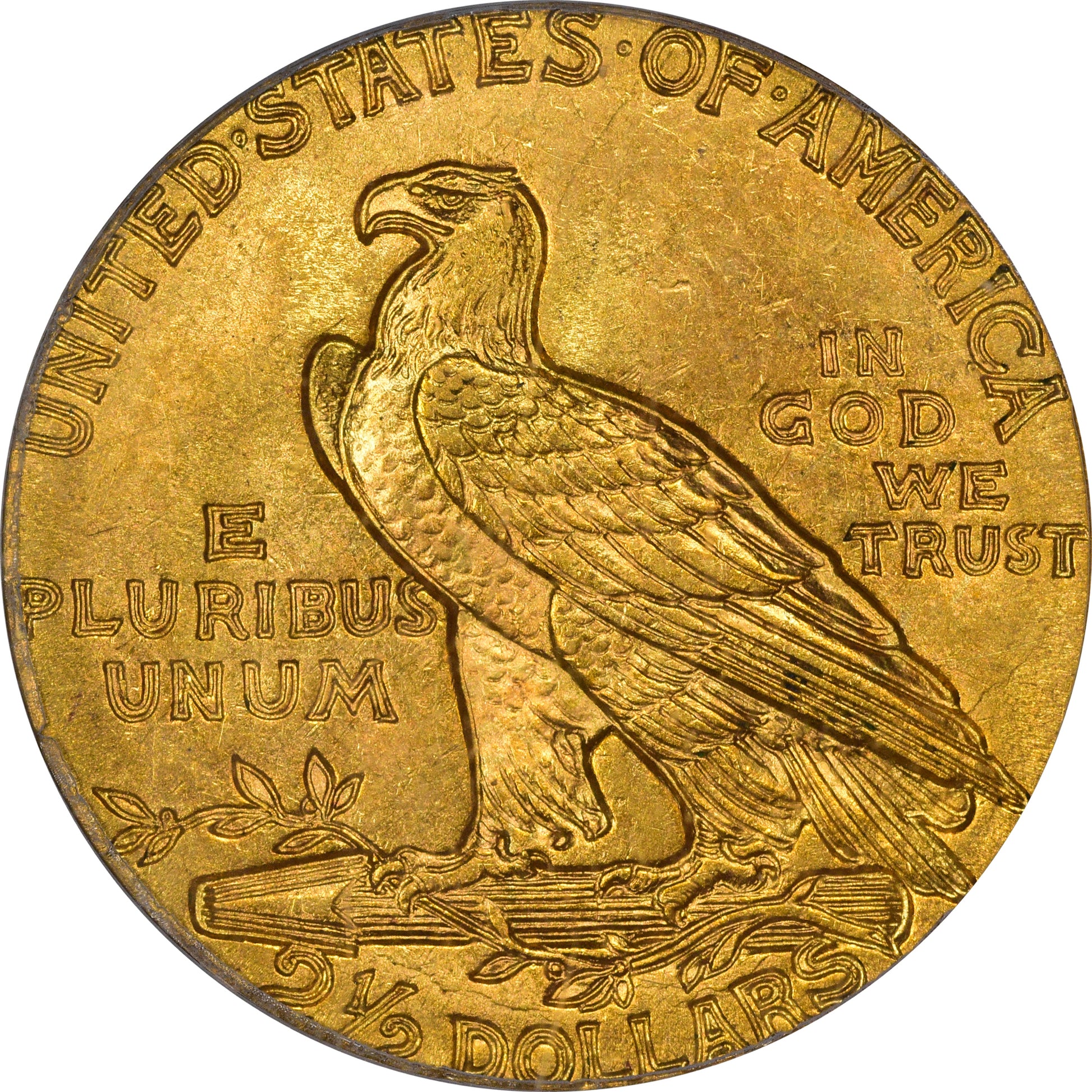 1915 $2.5 MS65 OGH PCGS CAC REVERSE