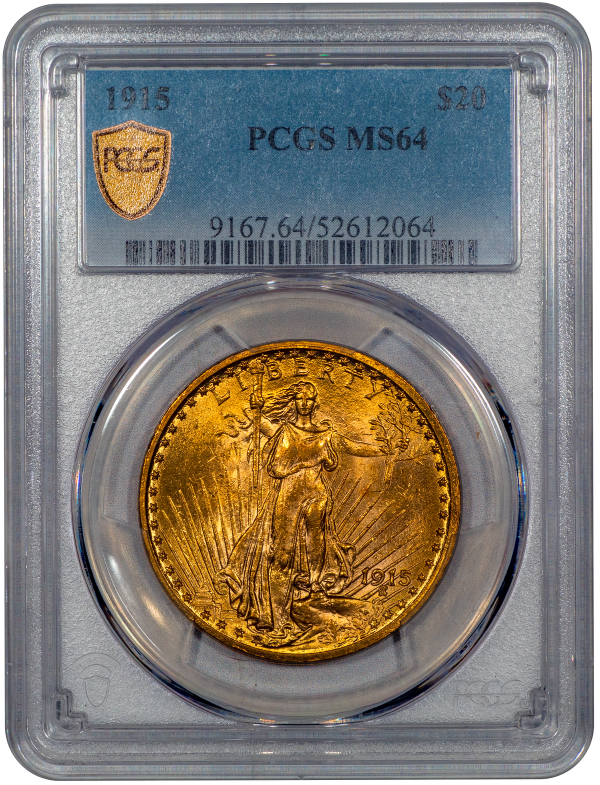 1915 $20 MS64 PCGS