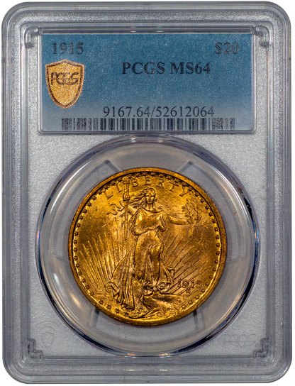 1915 $20 MS64 PCGS