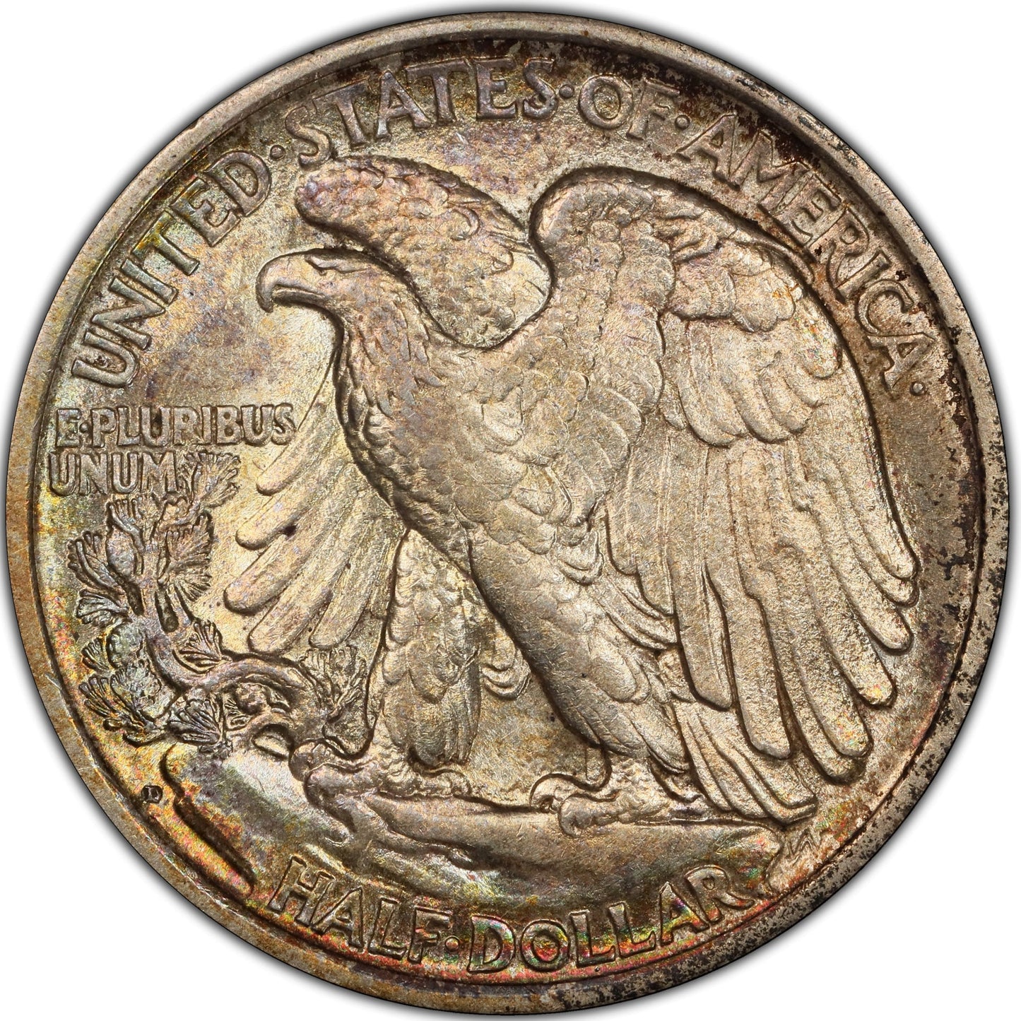 1917-D 50C AU58 PCGS CAC 50C