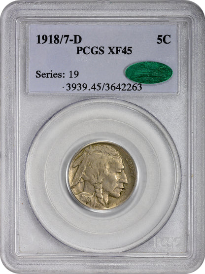 1918/7-D 5C XF45 PCGS CAC