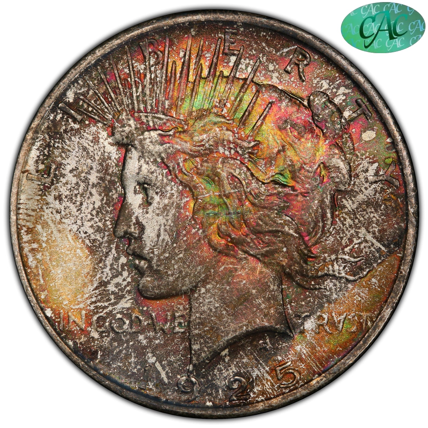 1925 $1 Ms64 + Pcgs Cac