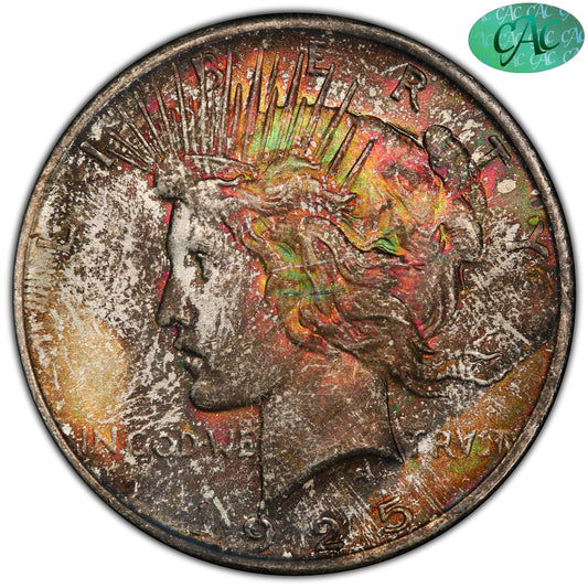 1925 $1 Ms64 + Pcgs Cac