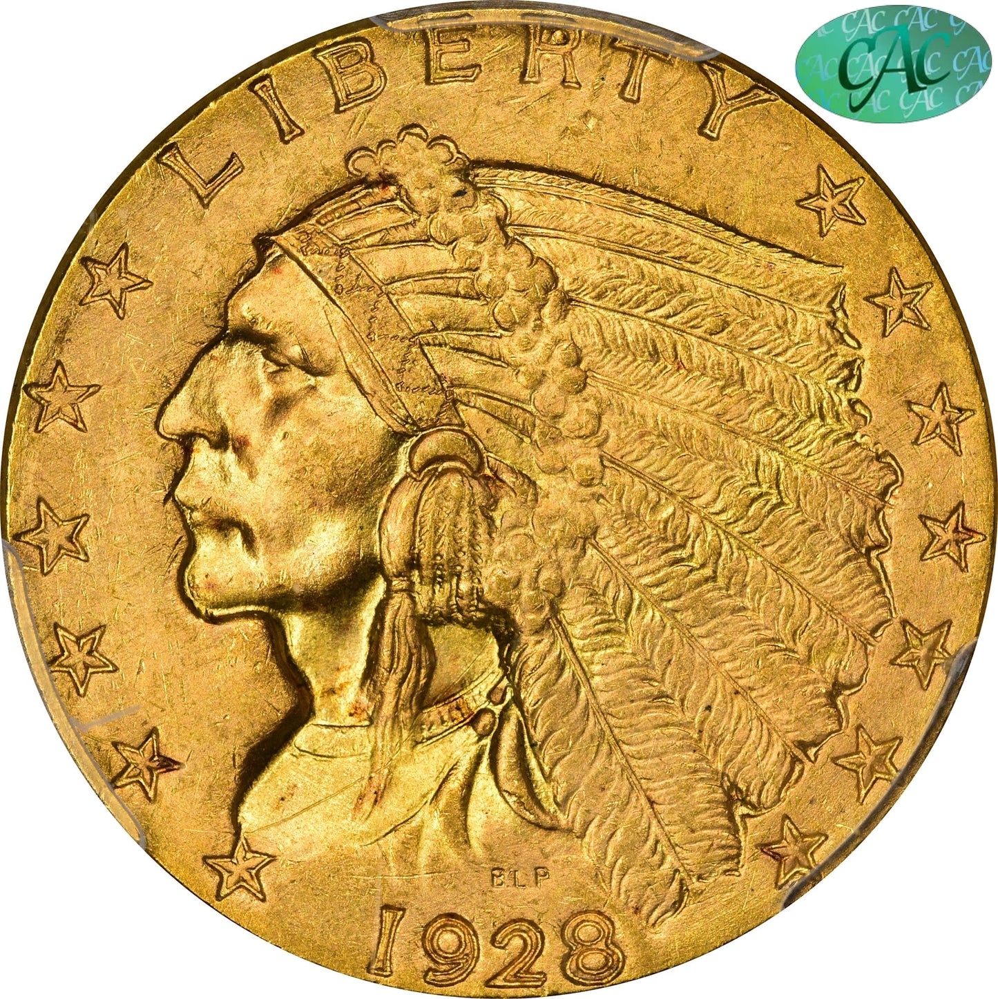 1928 $2.5 Ms65 Pcgs Cac